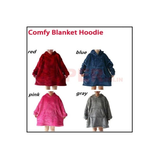 Ultra Plush Sweatshirt Fleece Warm Blanket Hoodie(超长毛绒运动衫羊毛保暖毛毯卫衣)