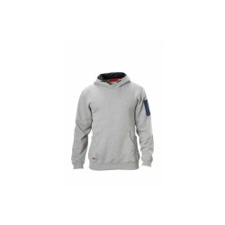 Grey Brushed Fleece Hoodie Jumper(灰色拉绒卫衣套头衫)