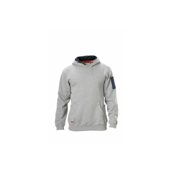 Grey Brushed Fleece Hoodie Jumper(灰色拉绒卫衣套头衫)