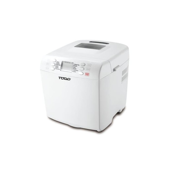 TODO Bread Maker 12 Programs Menu 550W Power Keep Warm Function White（TODO面包机12个程序菜单550W电源保温功能白色）