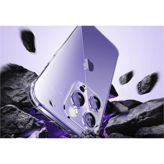  Apple 14 mobile phone case protective case, transparent ice crystal air bag, ultra-thin anti-fall lens full package 【Top matching】 Ice crystal ultra-transparent丨 with tempered film iPhone14Pro 6.1 inches