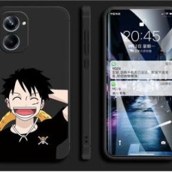 Suitable for Realme10Pro Phone Case RMX3687 Protective Case Realme 10Pro All Inclusive Straight Side Anti Fall Silicone Soft Case Cartoon Cute Personality Granny Gray - Astronaut + Tempered Film