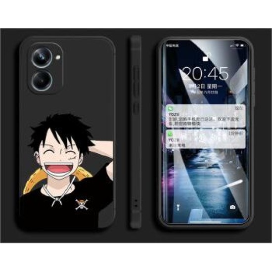 Suitable for Realme10Pro Phone Case RMX3687 Protective Case Realme 10Pro All Inclusive Straight Side Anti Fall Silicone Soft Case Cartoon Cute Personality Granny Gray - Astronaut + Tempered Film