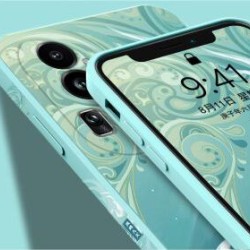 opporeno10/pro/+ mobile phone case all-inclusive anti-fall liquid silicone side Chinese style soft shell national tide men and women 【light cyan】Phoenix Ming Nine Days-Gift protective film + hanging ring opporeno10pro