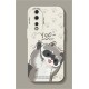  Honor 90 Phone Case Honor90Pro New Cartoon Cute Raccoon Silicone All-Inclusive Anti-fall Soft Case Ultra Thin Creative Tide Brand Internet Celebrity Funny Men and Women Honor 90 Antique White - Starry Sky Raccoon Black + Film
