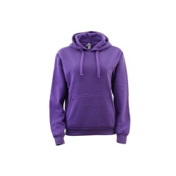 Purple Unisex Basic Plain Hoodie(紫色男女皆宜的普通卫衣)