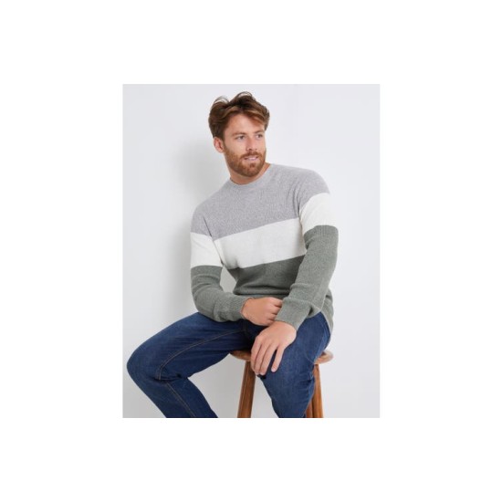 RIVERS - Mens Jumper - Block Colour Jumper(男士套头衫-色块套头衫)
