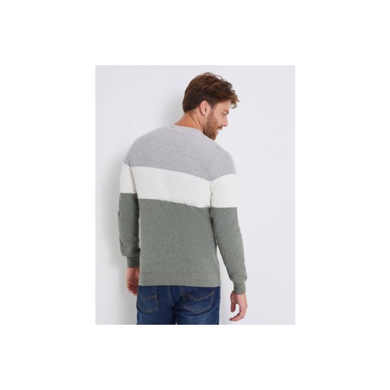 RIVERS - Mens Jumper - Block Colour Jumper(男士套头衫-色块套头衫)