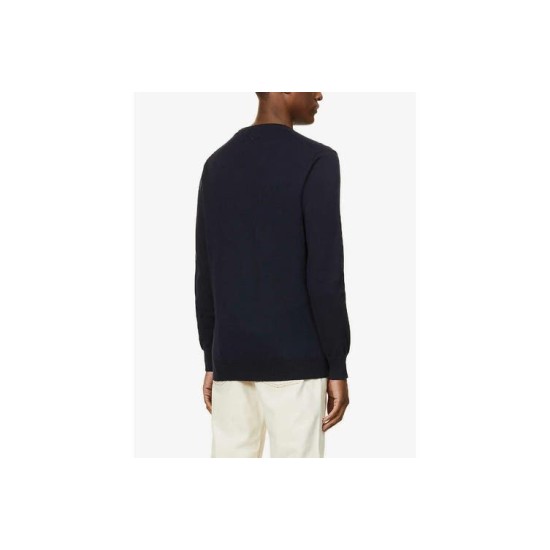 Ralph Lauren Men's Slim Fit Crewneck Long Sleeve Sweater Top Hunter Navy(拉尔夫劳伦男士修身合身圆领长袖毛衣顶级猎人海军)