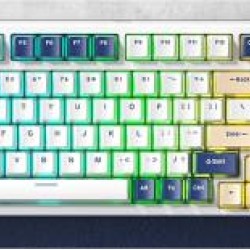 Tarantula (AULA) F98 mechanical keyboard wireless 2.4G/wired/Bluetooth triple mode Customized RGB hot-swappable 98 gaming gaming keyboards Summer Blue Tide