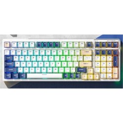 Tarantula (AULA) F98 mechanical keyboard wireless 2.4G/wired/Bluetooth triple mode Customized RGB hot-swappable 98 gaming gaming keyboards Summer Blue Tide