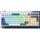 Tarantula (AULA) F98 mechanical keyboard wireless 2.4G/wired/Bluetooth triple mode Customized RGB hot-swappable 98 gaming gaming keyboards Summer Blue Tide